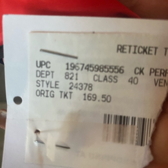 NWT CK Perf. Reversible Down Jacket. Large. Red/Black Pockets Calvin Klein - Picture 10 of 11